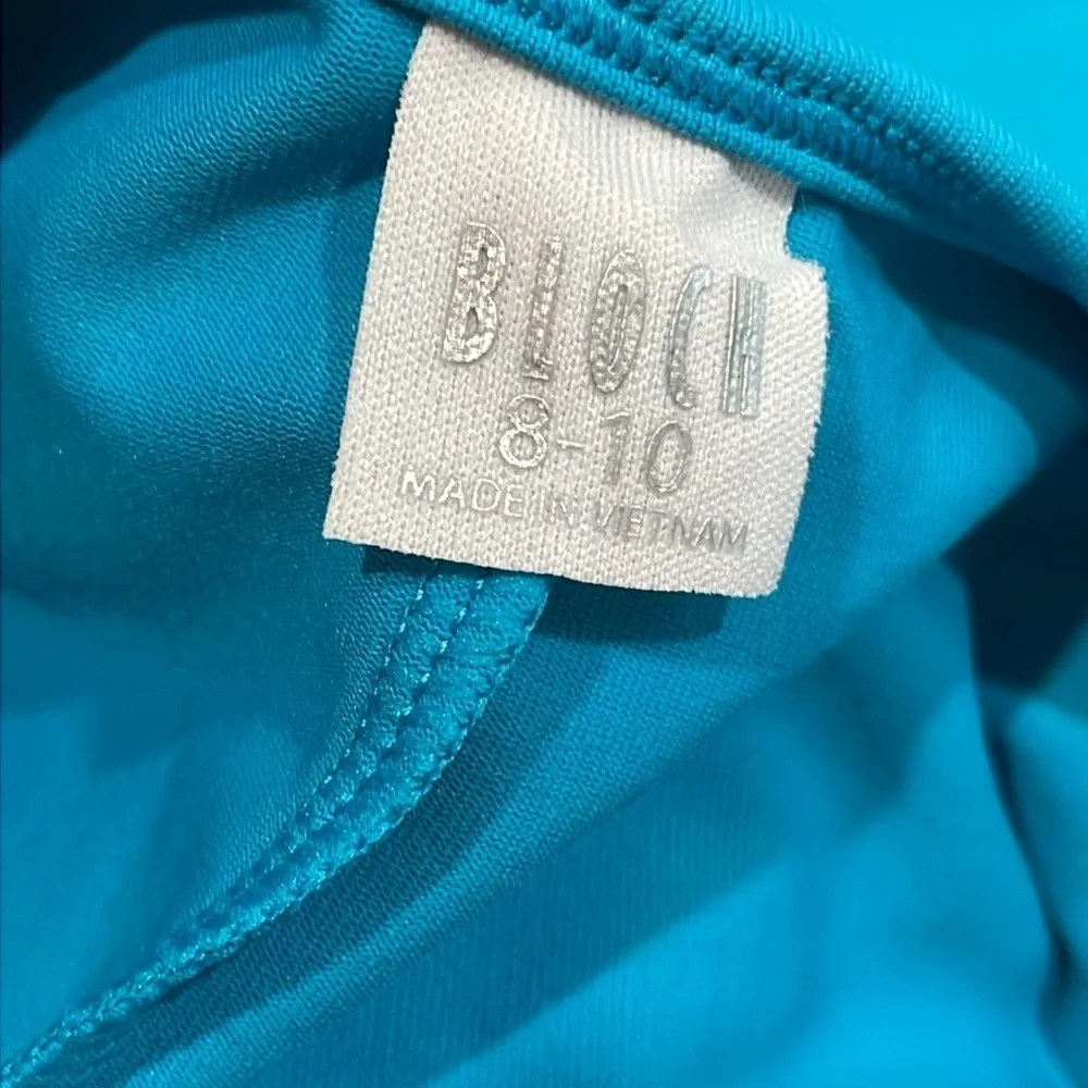 NWT Bloch Parem Camisole Ballet Leotard size 8-10 turquoise blue